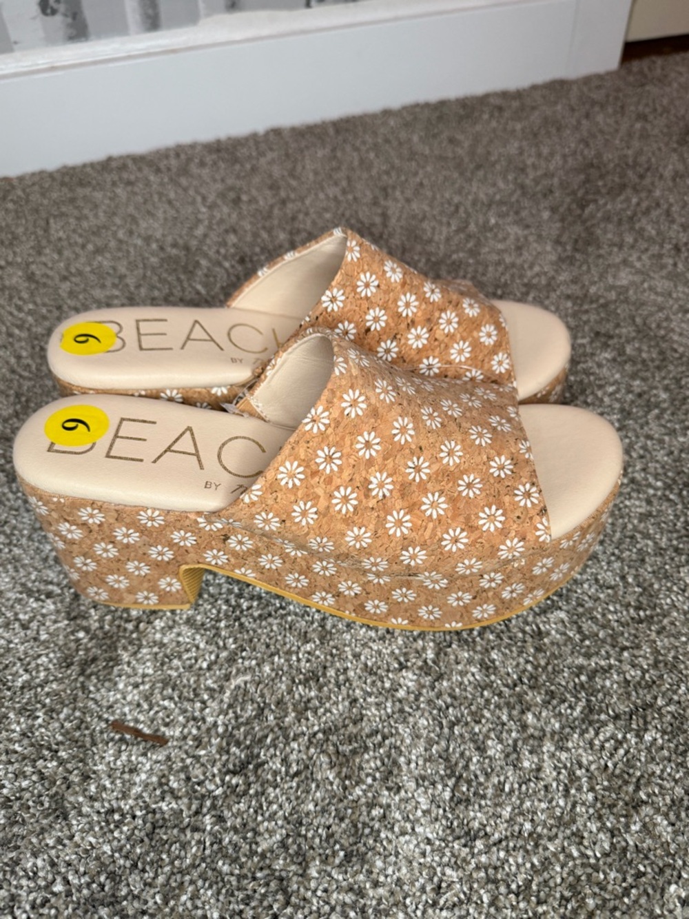 Matisse Cork Daisy Chunky Platform Sandals
